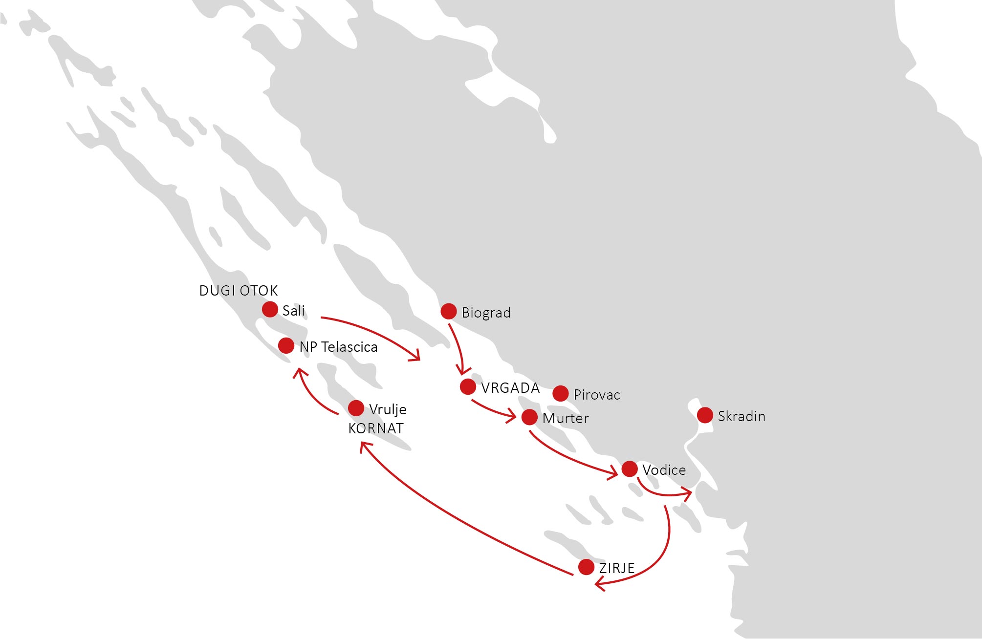 Itinerario 1 (1 settimana)