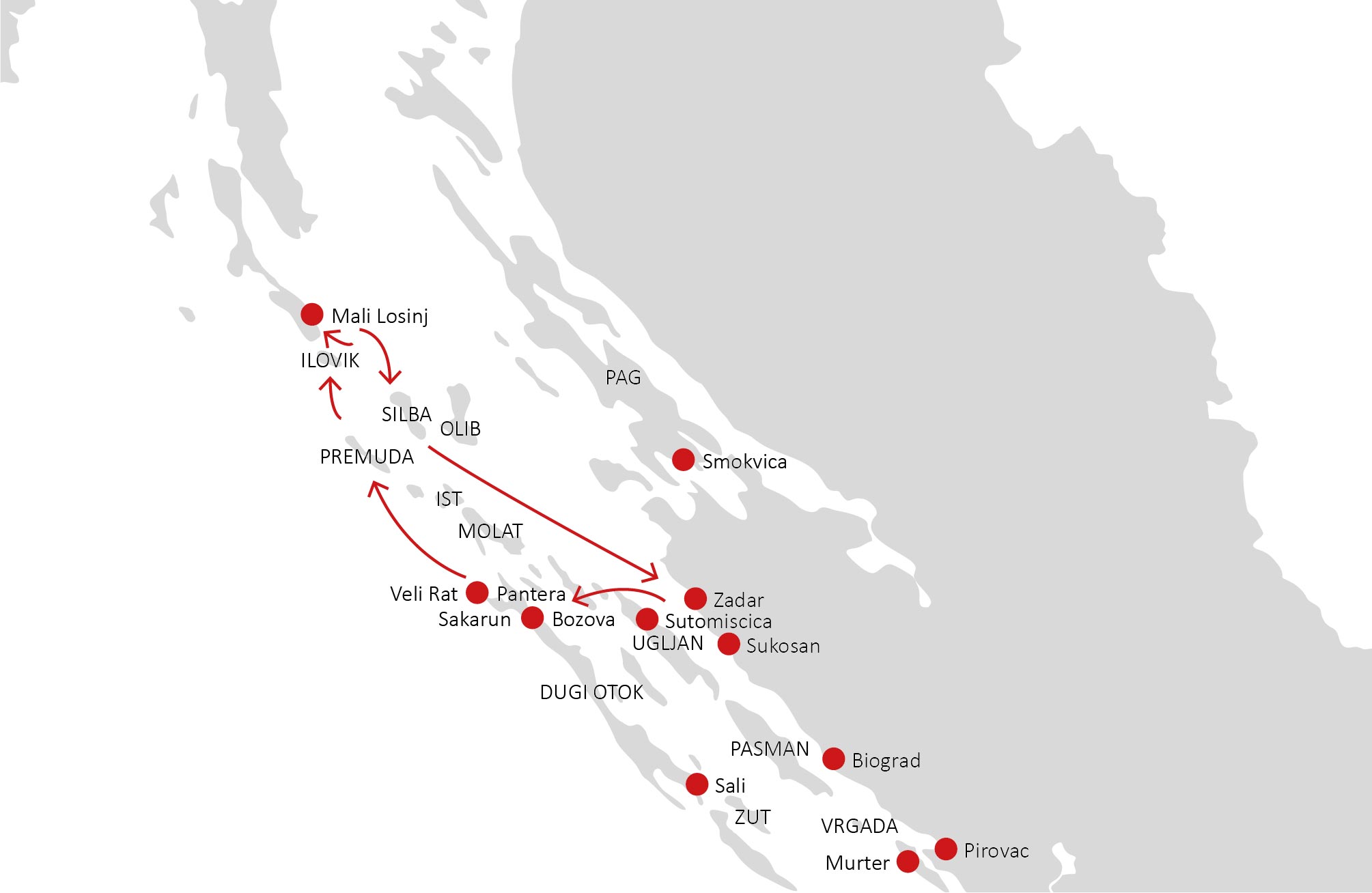 Itinerario 6 (1 settimana)