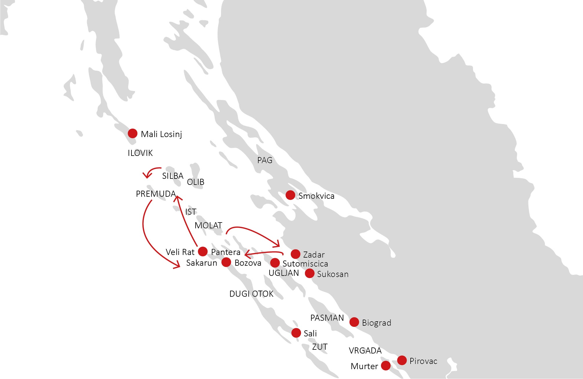 Itinerario 7 (1 settimana)