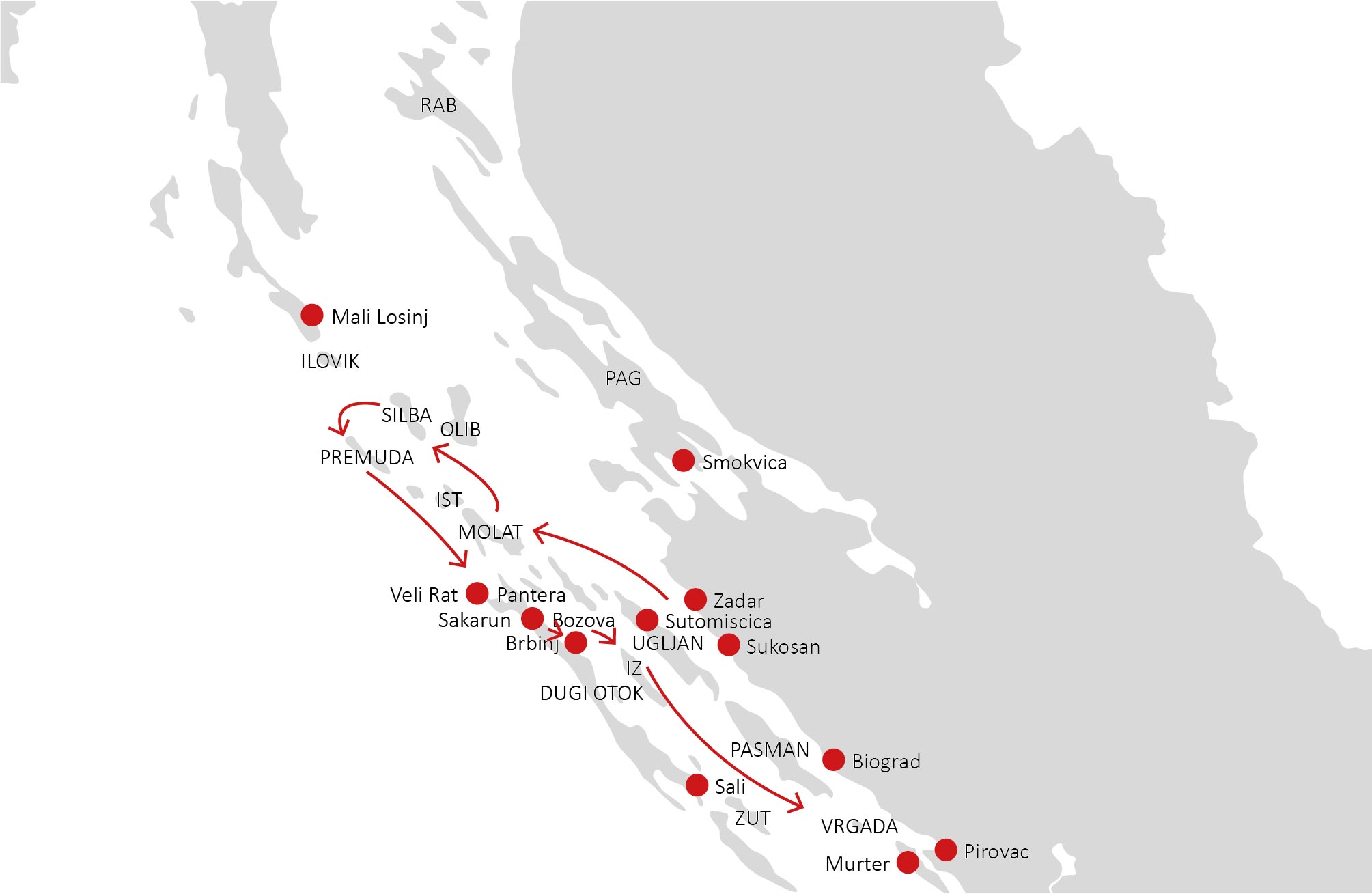 Itinerario 9 (1 settimana)