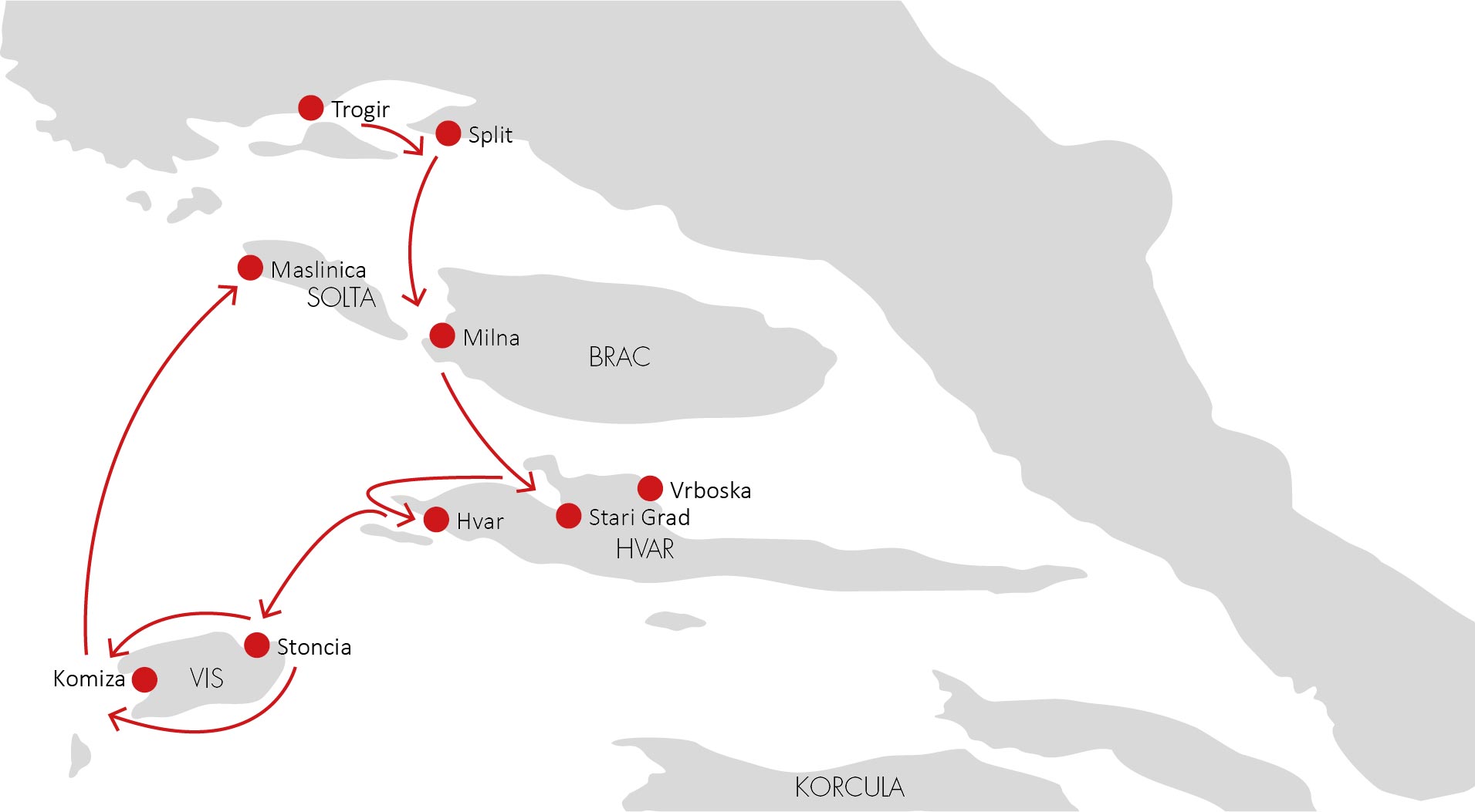 Itinerario 1 (1 settimana)