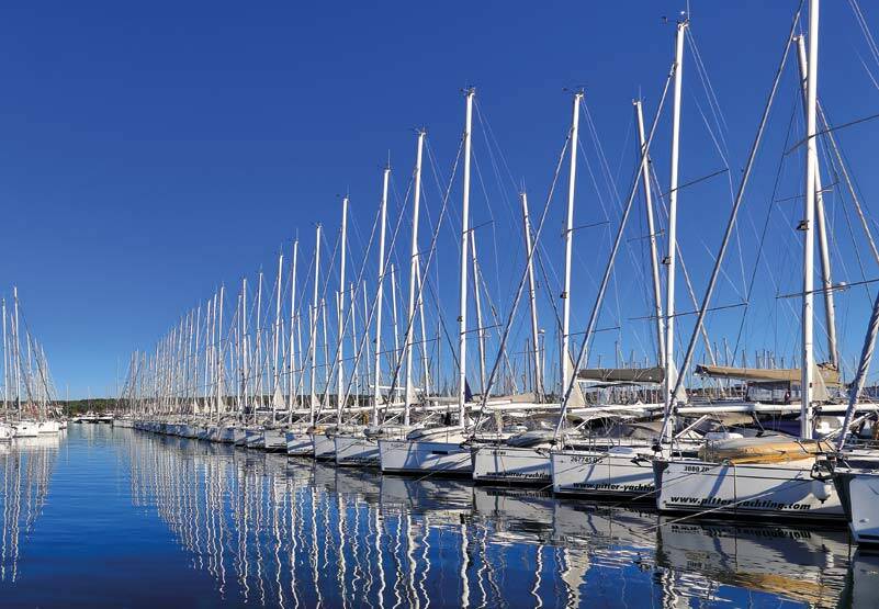 Flotta di yacht a Biograd na Moru.