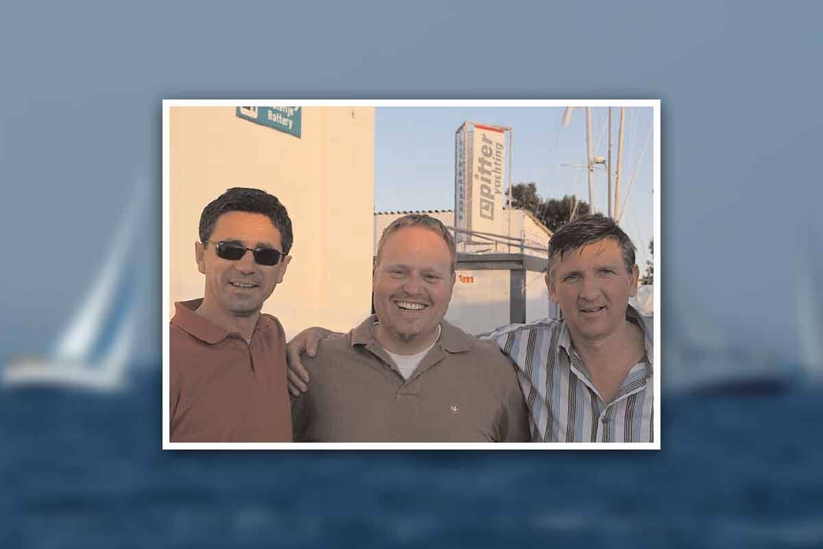 Marin Katićin, Klaus Pitter e Zeljko Jerat.