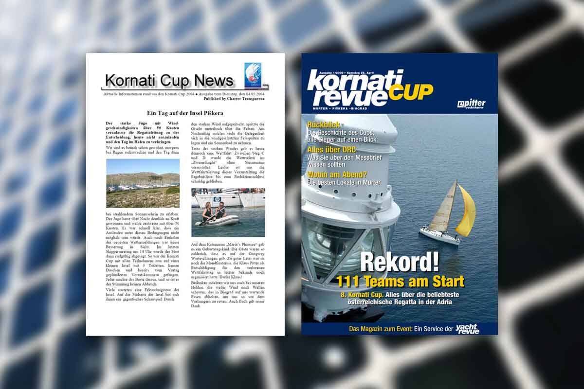 Copertina di Kornati News e della rivista Kornati Cup.