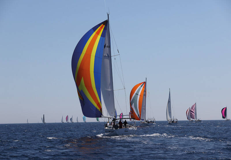 Wettfahrt von Sali nach Piškera.