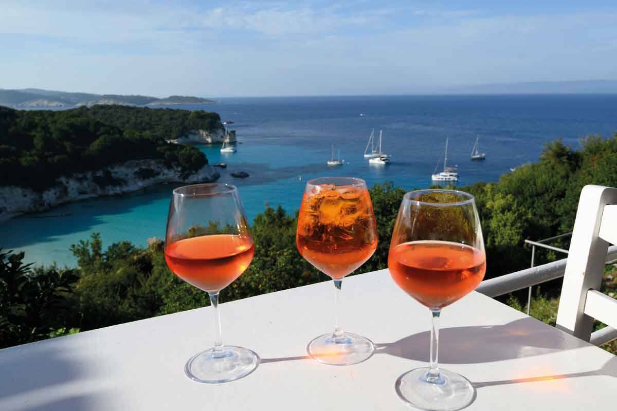 Aussicht von der Insel Antipaxos.