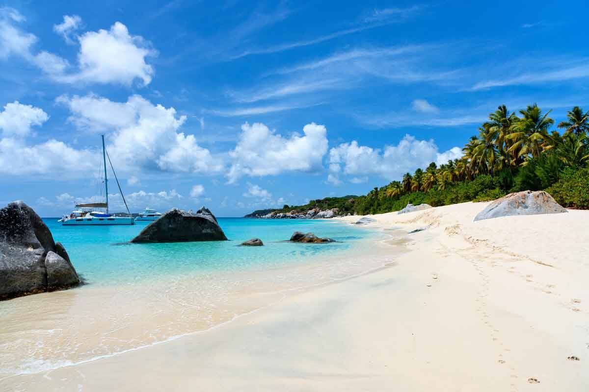 Sandstrand British Virgin Islands.