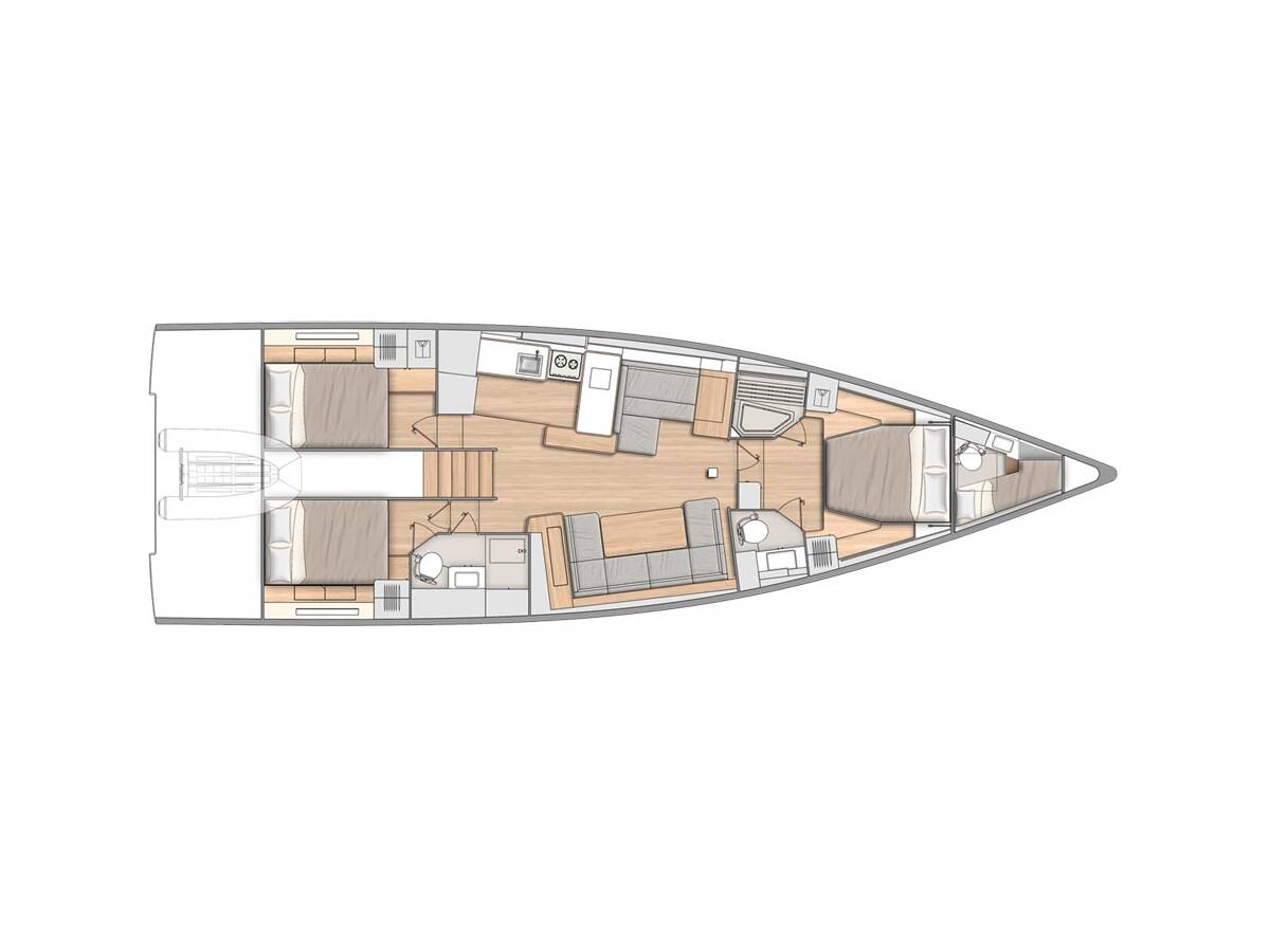 Oceanis Yacht 54 White Bird (skippered)